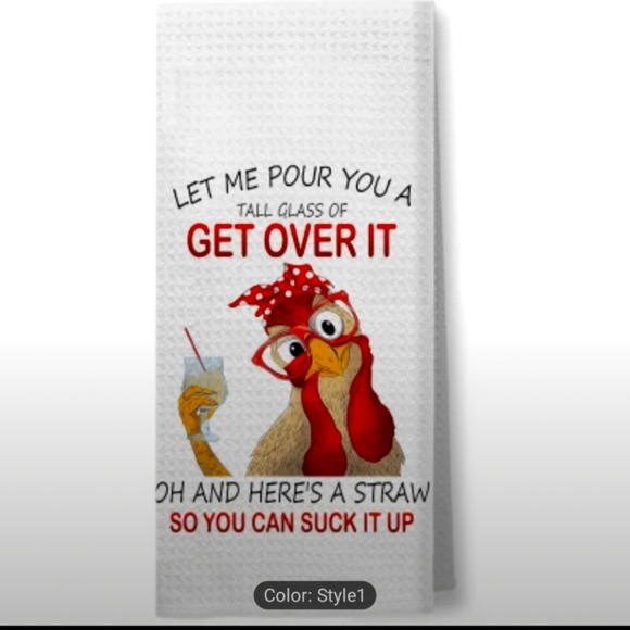 Funny Chicken Kitchen Towel - Picture 1 of 3